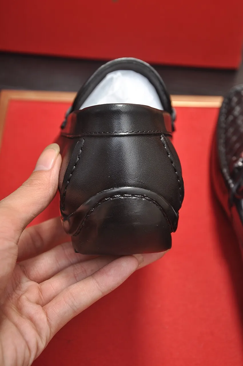 Men's shoes 💰500💶[Ferragamo/Ferragamo] The latest model in the counter. Original imported open-sided high-quality cowhide hand-woven + imported 🐂 cowhide + original luxury metal buckle + original combination outsole. Comparison without pressure 38--44🎉
